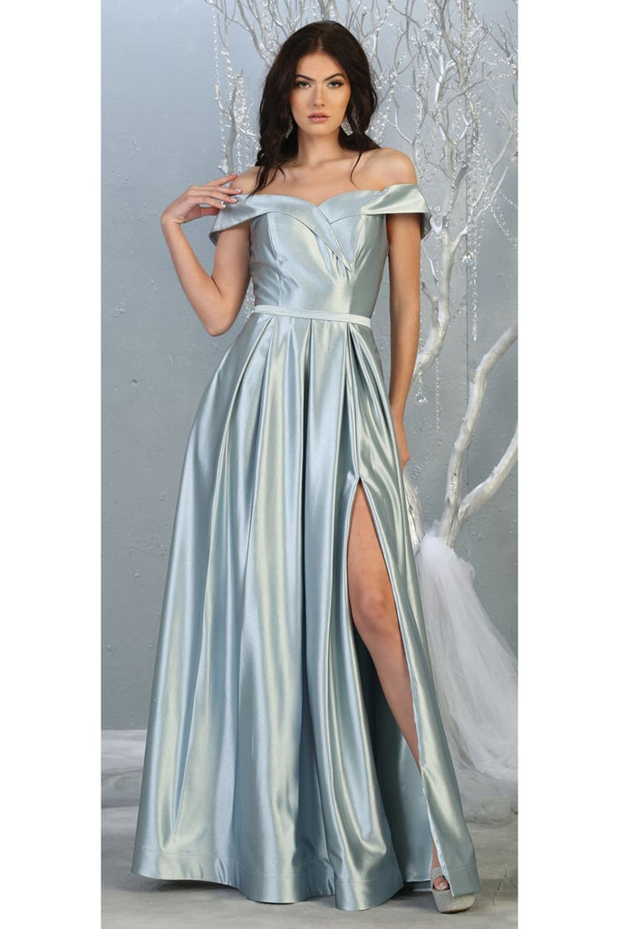 Cinderella Divine CW230 Long Metallic Prom Dress for $99.99 – The Dress  Outlet